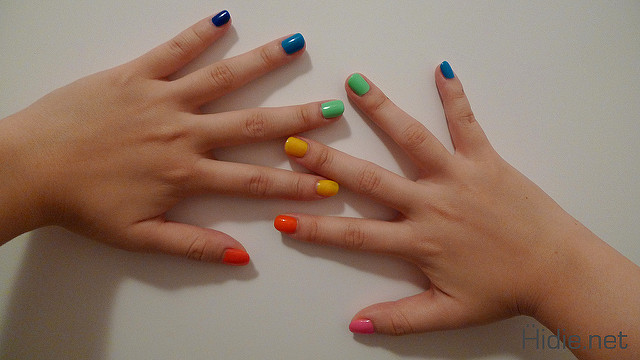 rainbowcolornail